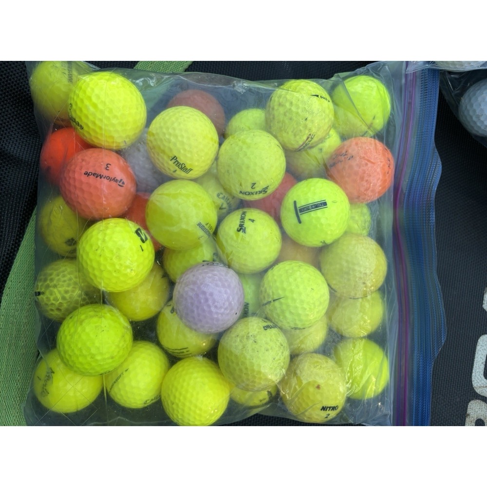 Assorted Brands Color Mix 36 Used Golf Balls